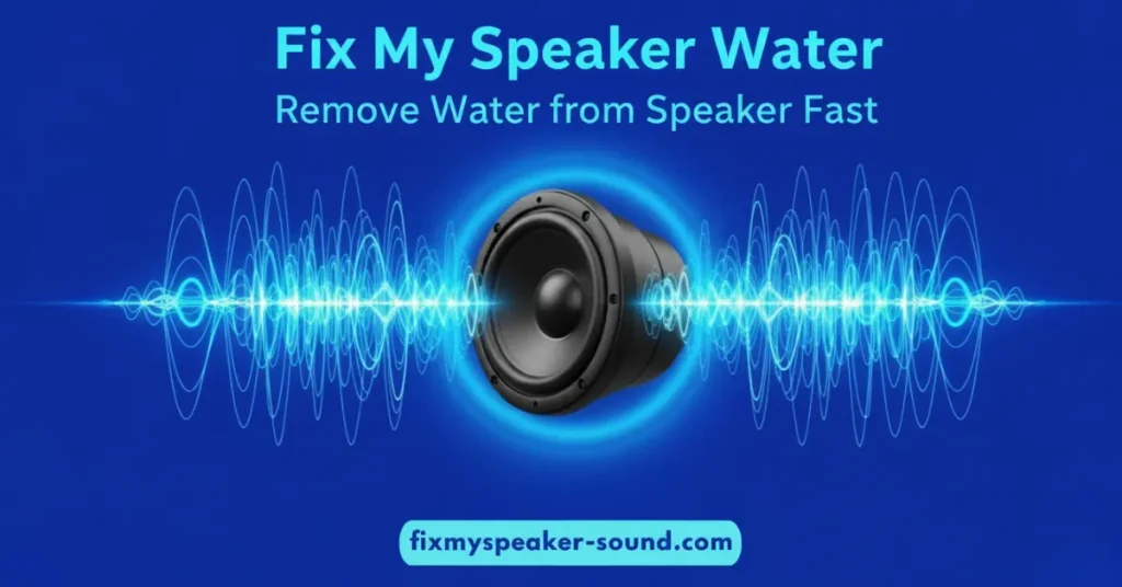Fix My Speaker Water Remove Water from Speaker Fast